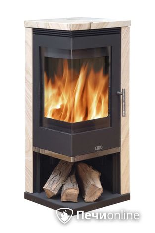 Печь-камин ABX Admiral (угловой), бразильский песчаник с верхней плитой в Анапе